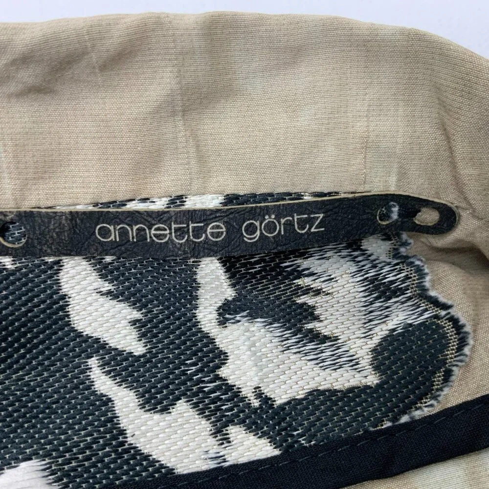 Annette Gortz Germany Art-to-Wear Textured Floral Sculptural Jacket Medium - Picture 4 of 16